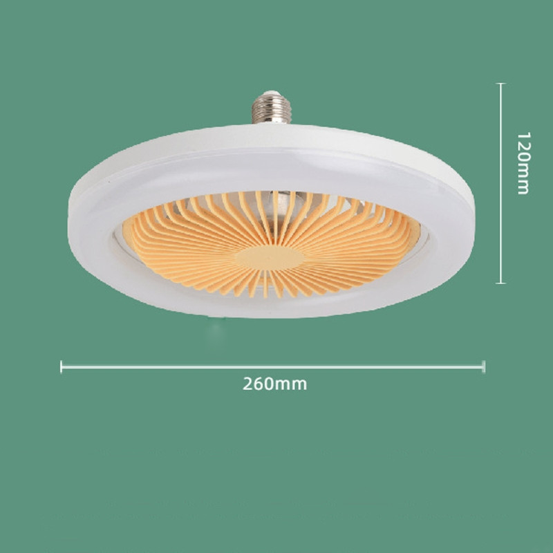 Ανεμιστήρες οροφής με φως LED, 3-bladeless Modern Smart E27 Φωτιστικό Φωτιστικό ανεμιστήρα για Υπνοδωμάτιο AC 85V-265V