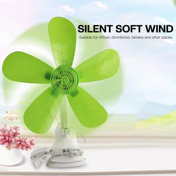 5 Blades Silent Cooler Fan Electric Clip Fan Adjustable Mute Table Clip Cooling ανεμιστήρας για Παιδικά Δώρα για Κοιτώνα