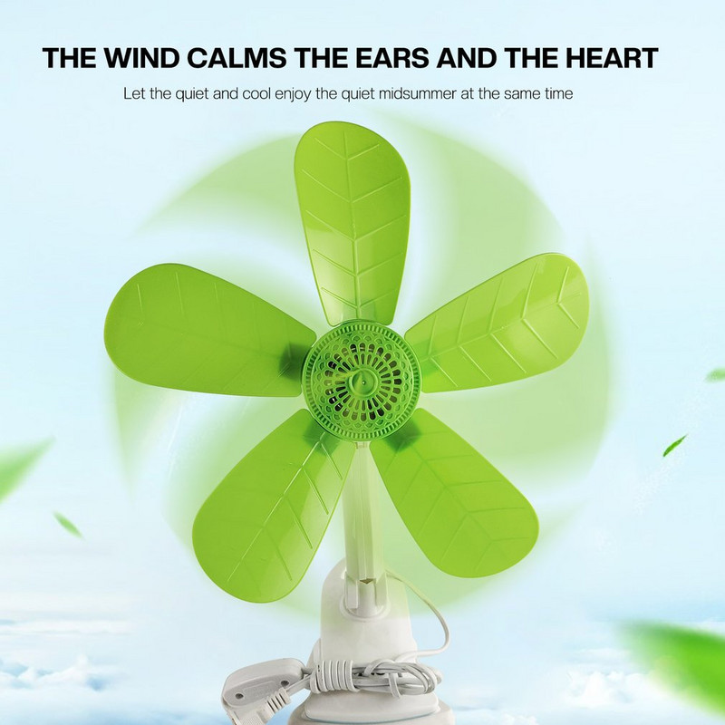 Ventilator de răcire silențios cu 5 lame Ventilator electric cu clemă Ventilator de răcire cu clemă de masă reglabil pentru dormitor Dormitor Cadouri pentru copii