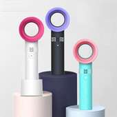 Hordozható penge nélküli ventilátor kézi USB újratölthető mini hűtő levél nélküli szempilla szárító hűtés kültéri ventilátor léghűtő ventilátor asztali