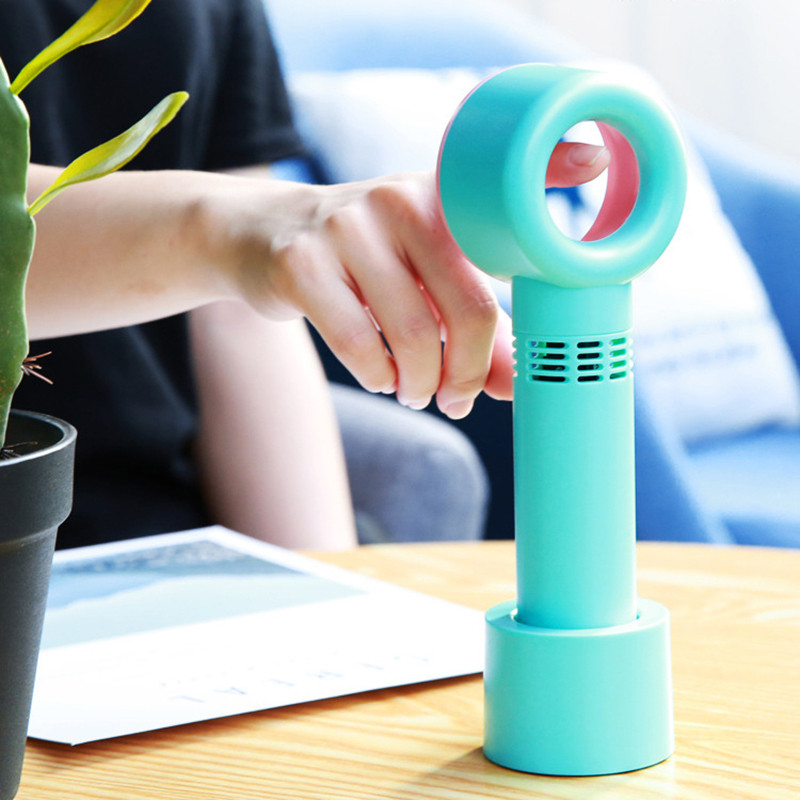 Hordozható penge nélküli ventilátor kézi USB újratölthető mini hűtő levél nélküli szempilla szárító hűtés kültéri ventilátor léghűtő ventilátor asztali