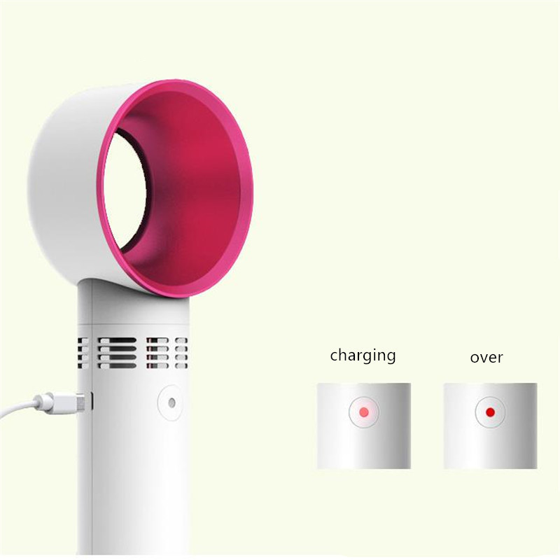 Hordozható penge nélküli ventilátor kézi USB újratölthető mini hűtő levél nélküli szempilla szárító hűtés kültéri ventilátor léghűtő ventilátor asztali