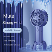 Mini USB Μικροί ανεμιστήρες φορητός φορητός αθόρυβος κρύος ανεμιστήρας Φοιτητικός επιτραπέζιος ηλεκτρικός ανεμιστήρας Επαναφορτιζόμενος κλιματισμός