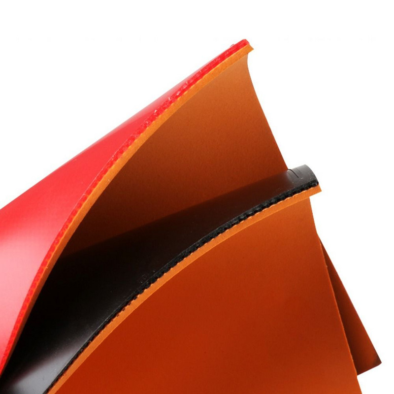 Suure elastsusega punane must 2,2 mm paksused vistrikud koos käsnaga lauatennisereketi kummid, lauatennise käepide