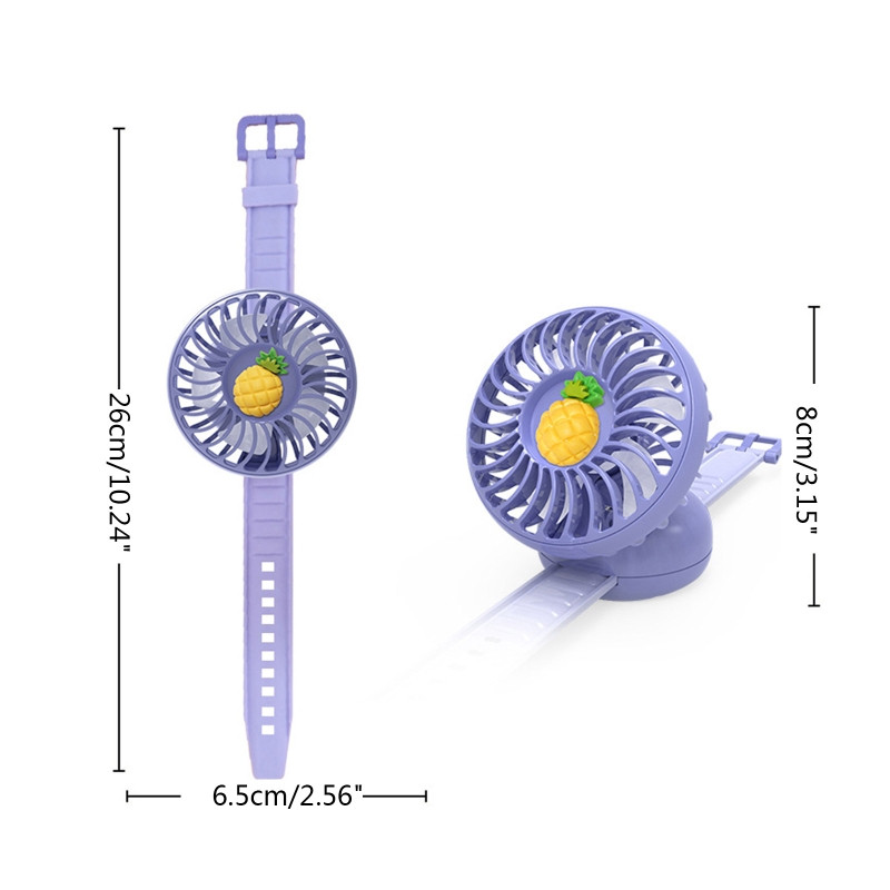Καλοκαιρινό Παιδικό ρολόι Fan Mini Carry Fan Wrist Μικρός προσωπικός ανεμιστήρας Εύκολος στη χρήση