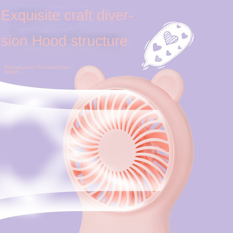 USB mini kézi ventilátor kültéri mini kreatív asztali irodai némítás töltés hordozható kézi zsebventillátor