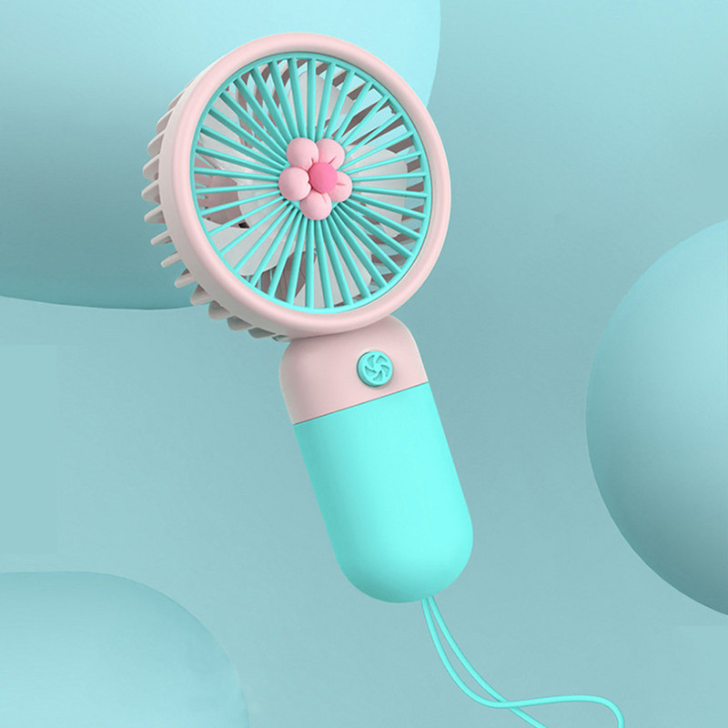 Φορητός ανεμιστήρας Mini One Putton Φορητό μικρό καλοκαιρινό γραφείο Φέρτε Cool Wind Παιδιά Ενήλικες Φόρτιση USB