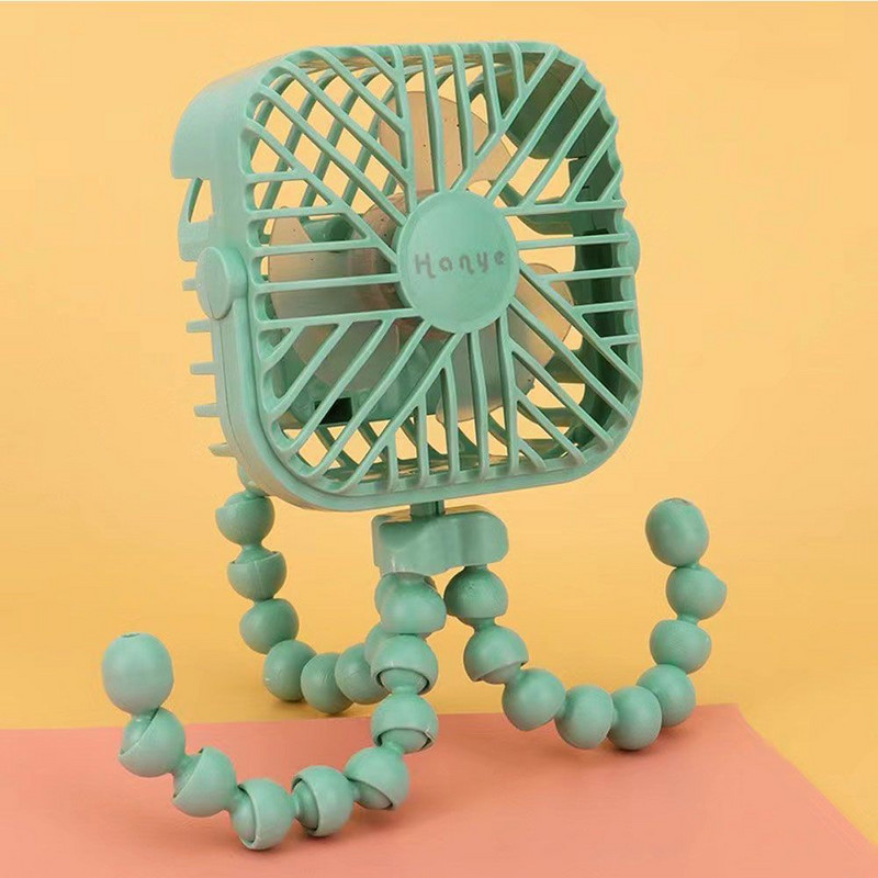 Vežimėlio priedai Rankinis USB asmeninis nešiojamas įkraunamas ventiliatorius kūdikių lovos ventiliatorius Vežimėlio ventiliatorius Automobilinės sėdynės ventiliatorius