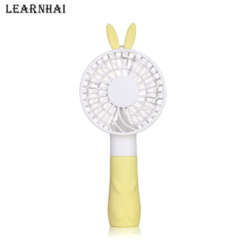 LEARNHAI Популярен нов дизайн Преносим USB Princess Rabbit Мини вентилатор с акумулаторна батерия за домашна употреба на открито