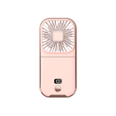 Függesztett nyak hűtőventilátorok digitális kijelző mini hordozható ventilátor mobiltelefon konzol USB töltő multifunkcionális utazási futáshoz