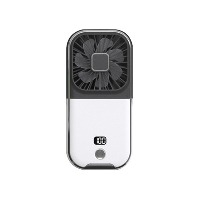 Függesztett nyak hűtőventilátorok digitális kijelző mini hordozható ventilátor mobiltelefon konzol USB töltő multifunkcionális utazási futáshoz