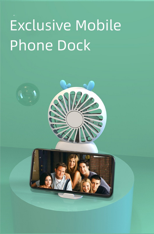 Kaasaskantav ventilaator USB-laetav mini-lauaarvuti mobiilne suvekodu õues reguleeritav vaikne armas jahuti käepidemega väike elektriline ventilaator