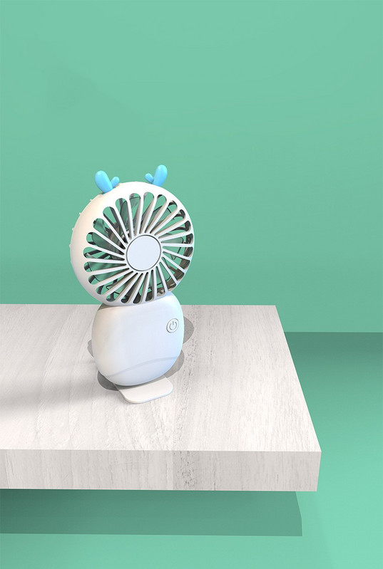 Kaasaskantav ventilaator USB-laetav mini-lauaarvuti mobiilne suvekodu õues reguleeritav vaikne armas jahuti käepidemega väike elektriline ventilaator