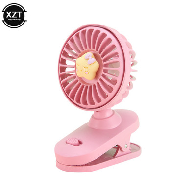 USB miniventilaator Ülivaikne suur tuul Kvaliteetne laetav kaasaskantav üliõpilane armas väike jahutusklambriga ventilaator