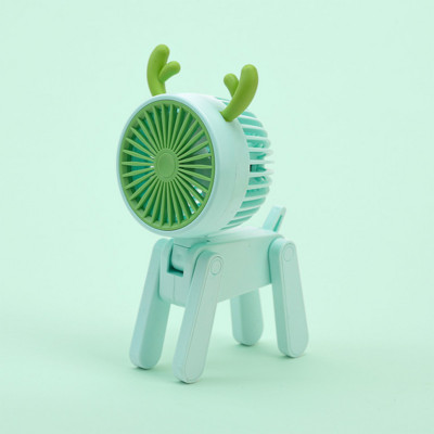 Mini armas hirvede ja kutsikate ventilaator lauaarvuti kokkupandav väike elektriline kaunistuslaud kodukontori USB-laetav kaasaskantav ventilaator