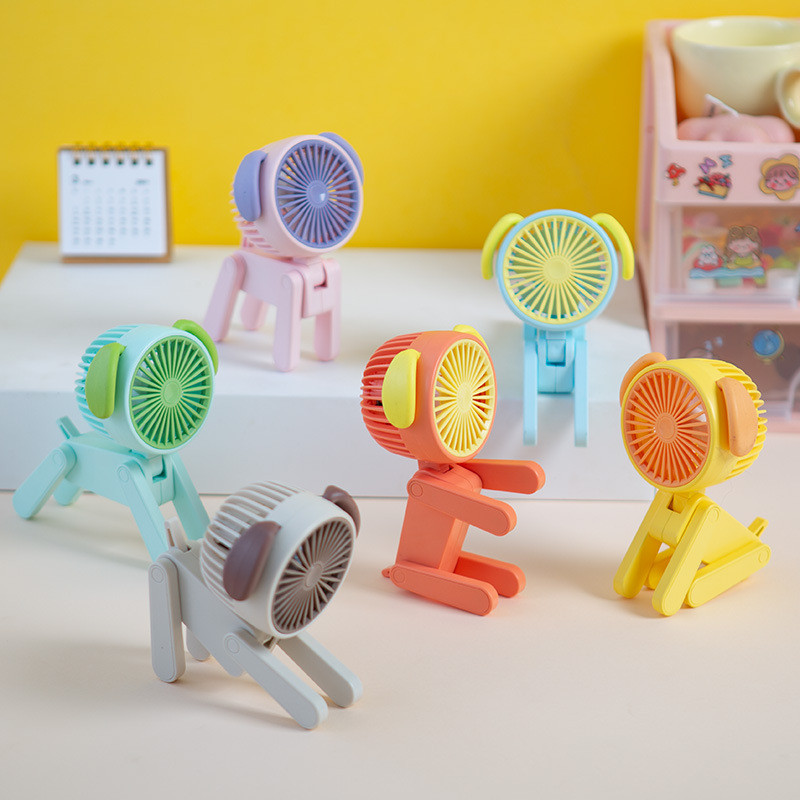 Mini armas hirvede ja kutsikate ventilaator lauaarvuti kokkupandav väike elektriline kaunistuslaud kodukontori USB-laetav kaasaskantav ventilaator