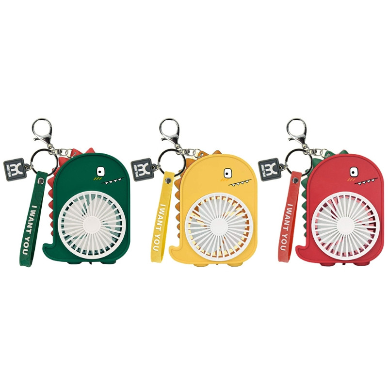 pentru ventilator portabil creativ Dinozaur mini breloc ventilator carabinier personal portabil viteza ventilatorului reglabil USB reîncărcabil N0PF