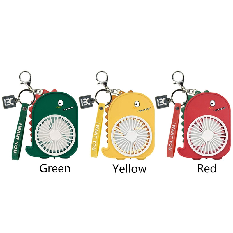 pentru ventilator portabil creativ Dinozaur mini breloc ventilator carabinier personal portabil viteza ventilatorului reglabil USB reîncărcabil N0PF