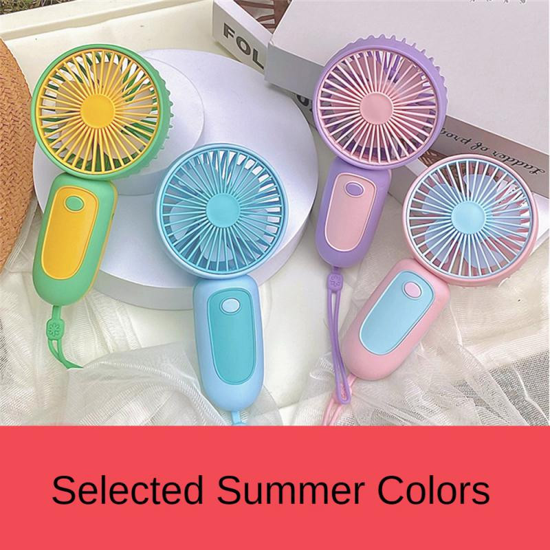2023-as kézi hordozható, kis ventilátoros zsinóros mini elektromos ventilátor USB újratölthető asztali diák ajándék kézi mini ventilátor hűtő nyári