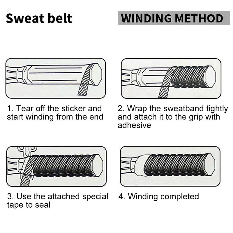 Rankena skirta badmintono rankenos juostai beisbolo lazdų teniso skvošo raketei meškerės prakaito juosta Neslystanti juostelė prakaito lazdos suėmimui