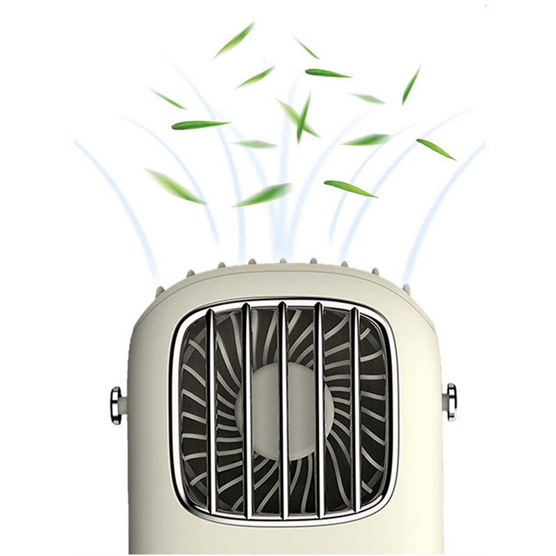 Mini ventilator usb Ventilatoare portabile pentru gât, cu 3 trepte, ventilator electric pentru sporturi în aer liber Călătorii cu mâinile libere Aer condiționat răcitor