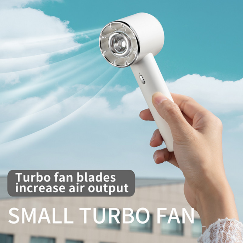 Ventilator portabil de mână, silențios, mic, USB, 1500 mAh, mini ventilator reîncărcabil pentru birou, ventilator de mână pentru camping în aer liber