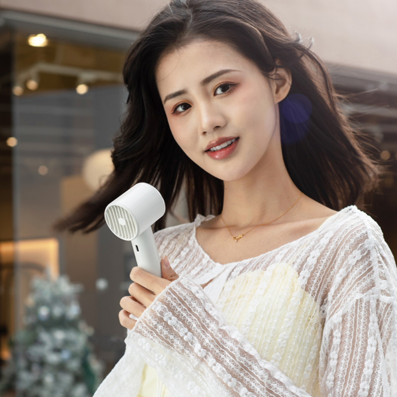 Ventilator portabil de mână, silențios, mic, USB, 1500 mAh, mini ventilator reîncărcabil pentru birou, ventilator de mână pentru camping în aer liber
