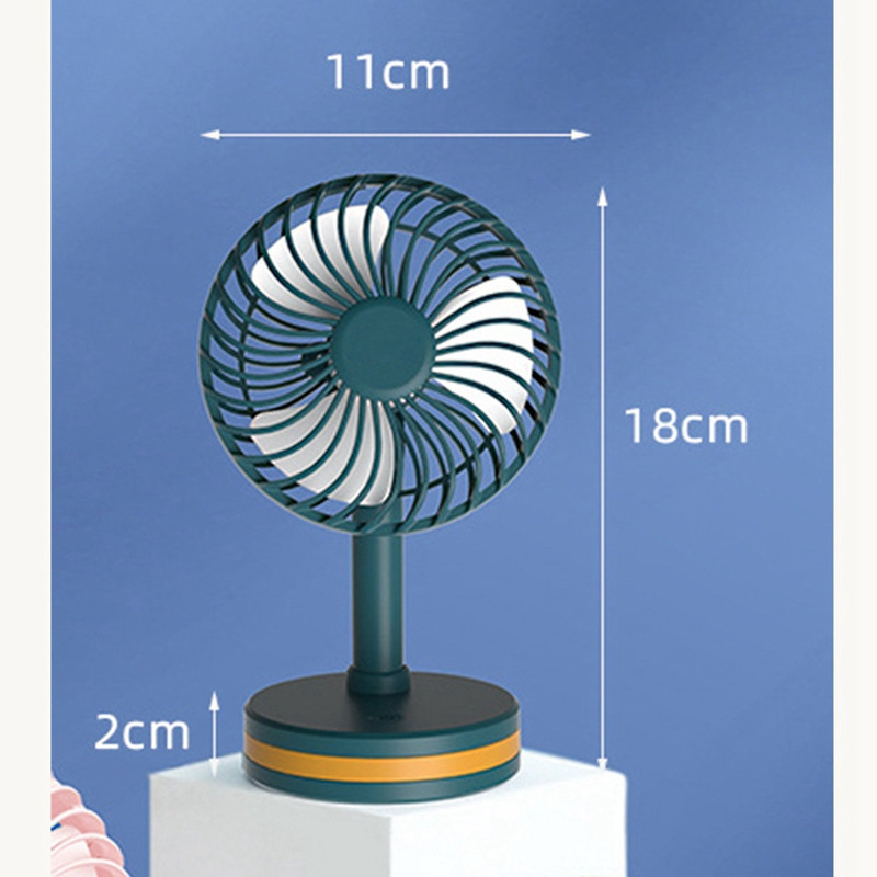 USB stalinis ventiliatorius Įkraunamas mažas ventiliatorius stalinis mini ventiliatorius su naktiniu apšvietimu, nešiojamas ventiliatorius, skirtas biuro namų stalui