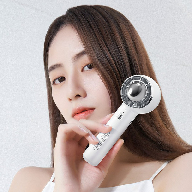 Ljetni prijenosni ručni mini ventilator Turbo ventilator velike brzine, 3 brzine, podesivi stolni ventilatori, USB punjivi ventilator za hlađenje zraka