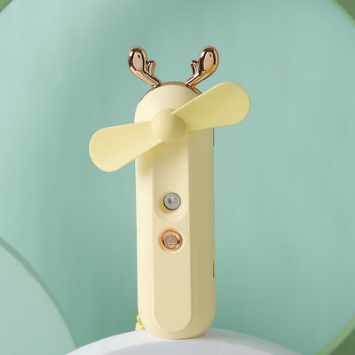 Mini ventilator umidificator 2 în 1, ventilator portabil reîncărcabil prin USB, pulverizare de apă, ventilatoare pentru ceață, răcitor de aer, umidificator portabil pentru aer condiționat