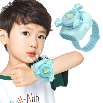 Мини вентилатори за ръчни часовници Вентилатори за анимационни часовници Летни акумулаторни часовници без листа Вентилатори за ръчни вентилатори Детски охлаждащи вентилатори 2 скорости, регулируеми