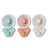 Kaasaskantav käeshoitav lihtne ventilaatori täitevalgusti USB laadimisklamber öövalgusti selfie-valgusti miniventilaatoriklamber Mobiiltelefoni reaalajas lamp