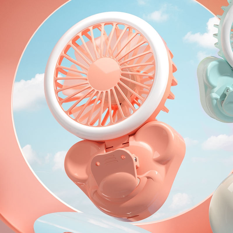 Kaasaskantav käeshoitav lihtne ventilaatori täitevalgusti USB laadimisklamber öövalgusti selfie-valgusti miniventilaatoriklamber Mobiiltelefoni reaalajas lamp