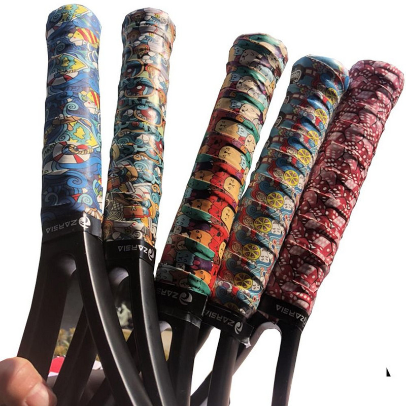 Teip Isekleepuv Amortisaator Jäätrükimine Õngeritv Higipael sulgpallireket Overgrips Tennise mõla