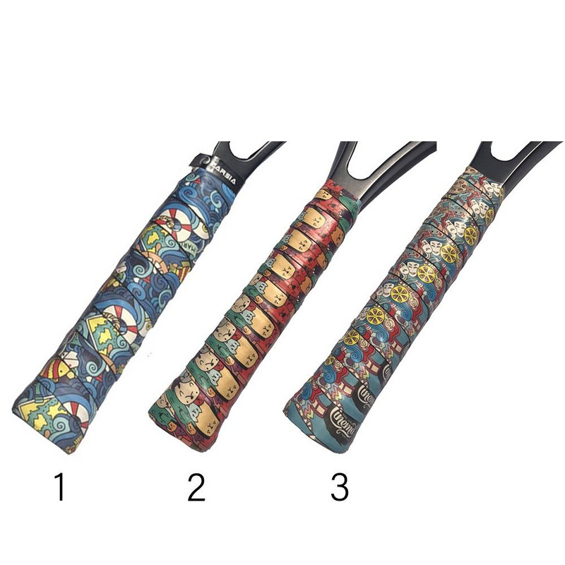 Teip Isekleepuv Amortisaator Jäätrükimine Õngeritv Higipael sulgpallireket Overgrips Tennise mõla