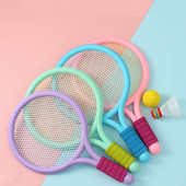 Vaikų teniso rakečių rinkinys Juokingas tenisas su kamuoliukais namų sodui paplūdimyje, lauke, vaikų mokykloje, treniruotėse