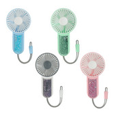 Kaks-ühes käeshoitav USB-ventilaator Särav kiirliivakujundusega mini-rippuv ventilaator, kaasaskantav käsiventilaator 3 tuulekiirusega lastele, täiskasvanutele mõeldud välitingimustes N0PF