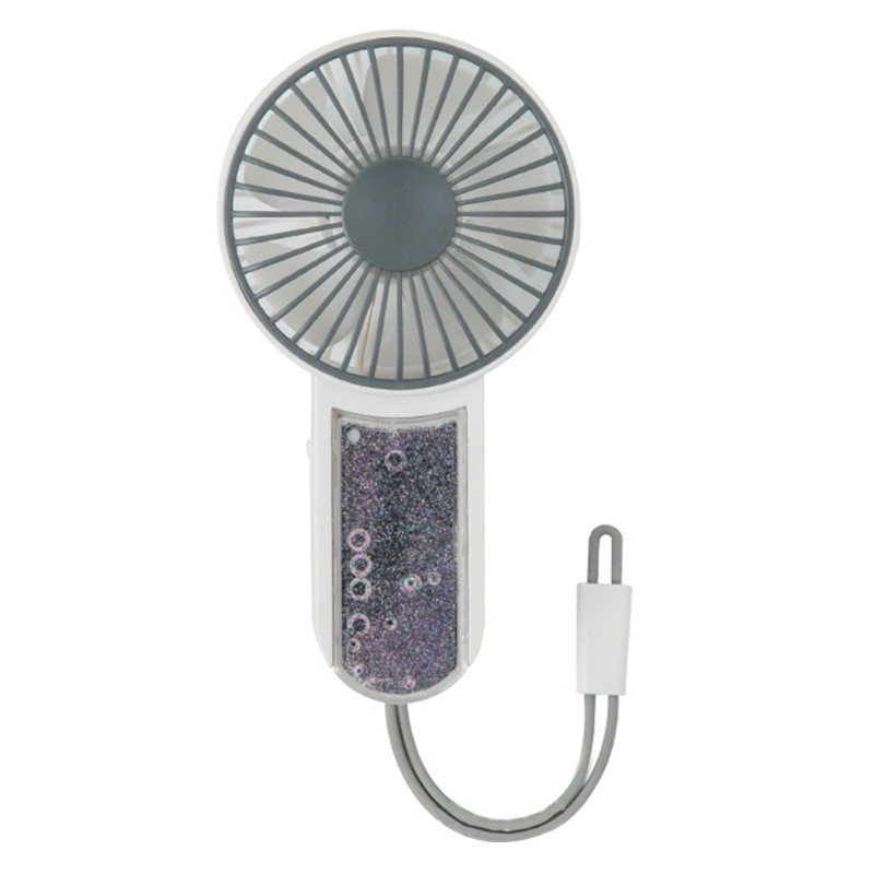 Kaks-ühes käeshoitav USB-ventilaator Särav kiirliivakujundusega mini-rippuv ventilaator, kaasaskantav käsiventilaator 3 tuulekiirusega lastele, täiskasvanutele mõeldud välitingimustes N0PF