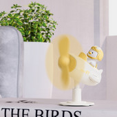 USB asztali ventilátor Kis ventilátor aranyos kis sárga kacsa pilóta alakú USB-vel működő klímaberendezések személyes térhez a szabadban