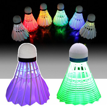 Ветроустойчива висока еластичност LED лампа на открито и закрито Coloful Glowing Ball Lighting Бадминтон Волан с гъши перо