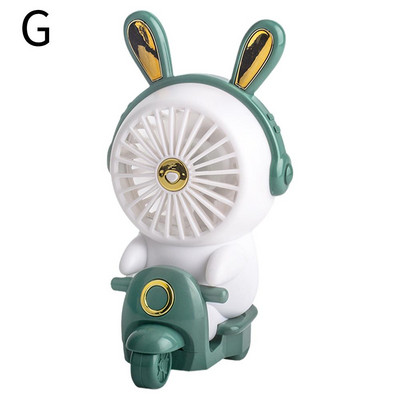 Διακοσμητικός ανεμιστήρας γραφείου γραφείου Ηλεκτρικός ανεμιστήρας Γελοιογραφία Χαριτωμένο φορητό μίνι USB επαναφορτιζόμενο μικρό ανεμιστήρα φοιτητικό στολίδι ανεμιστήρες