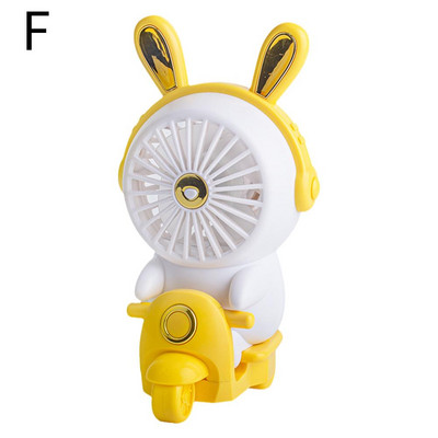 Διακοσμητικός ανεμιστήρας γραφείου γραφείου Ηλεκτρικός ανεμιστήρας Γελοιογραφία Χαριτωμένο φορητό μίνι USB επαναφορτιζόμενο μικρό ανεμιστήρα φοιτητικό στολίδι ανεμιστήρες