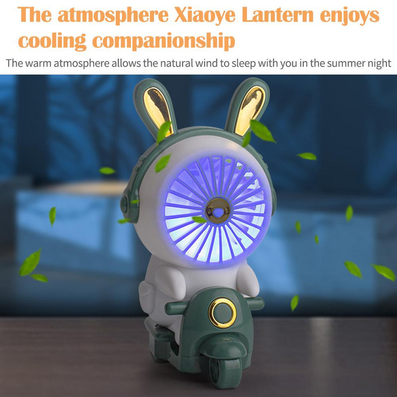 Διακοσμητικός ανεμιστήρας γραφείου γραφείου Ηλεκτρικός ανεμιστήρας Γελοιογραφία Χαριτωμένο φορητό μίνι USB επαναφορτιζόμενο μικρό ανεμιστήρα φοιτητικό στολίδι ανεμιστήρες