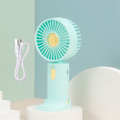 Hordozható ventilátor USB Újratölthető 3 fokozatú Vezeték nélküli Elektromos ventilátor kézi ventilátor klip Cirkulátor Hűtőventilátor kempingezéshez Asztali iroda