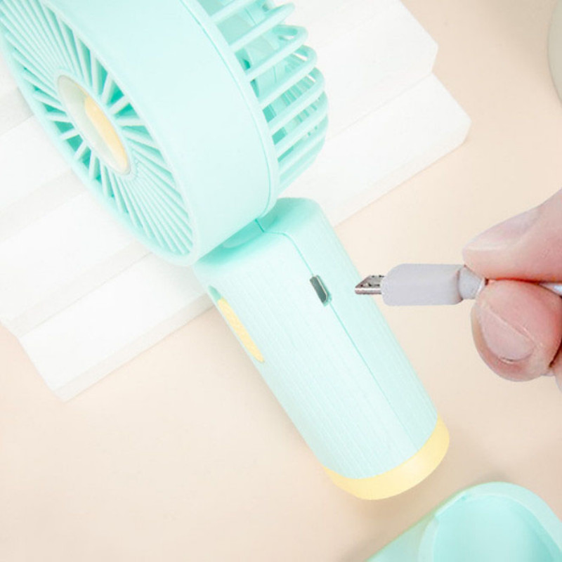 Hordozható ventilátor USB Újratölthető 3 fokozatú Vezeték nélküli Elektromos ventilátor kézi ventilátor klip Cirkulátor Hűtőventilátor kempingezéshez Asztali iroda
