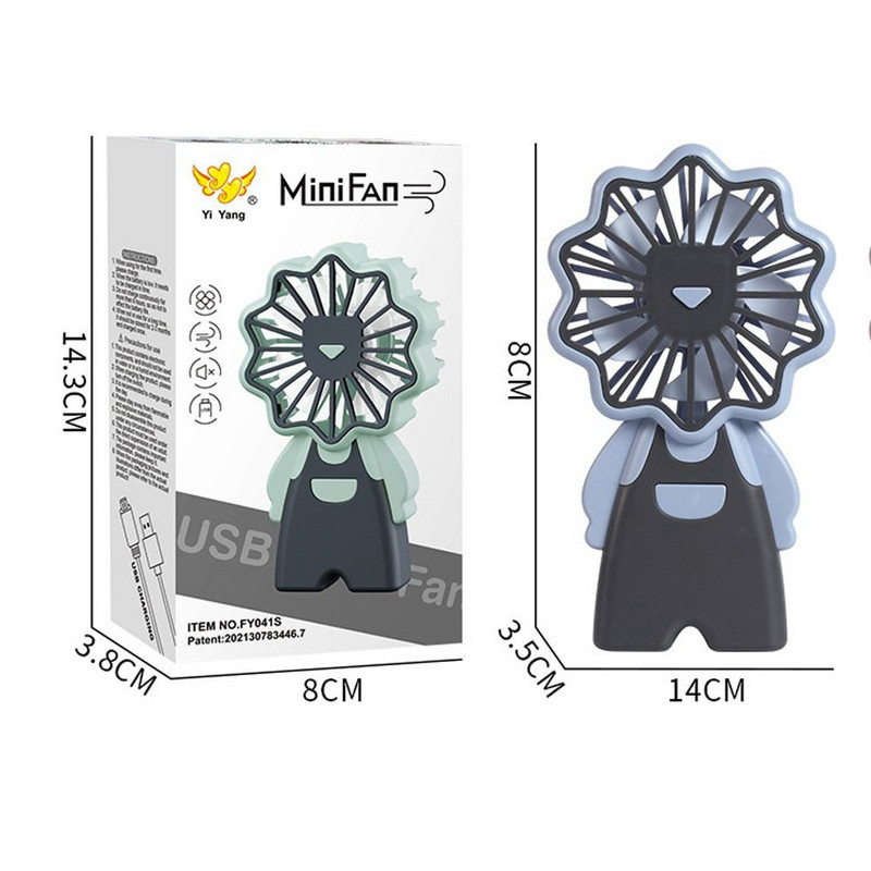 Új USB töltőléghűtő hordozható hűtőventilátor asztali mini ventilátor kézi ventilátor