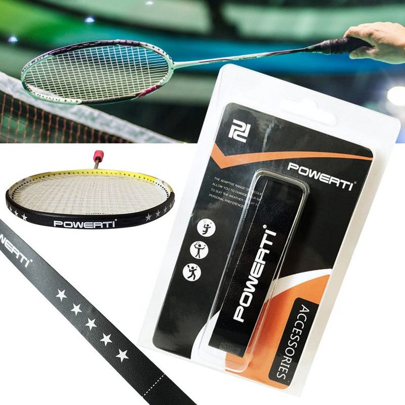 Sport kellékek kerete, védőszalag, csökkenti az ütést és a súrlódást tollaslabda ütőfej matrica, karcolásgátló