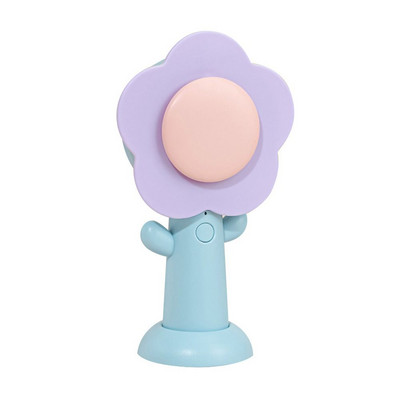 Υψηλής ποιότητας σίγαση φορητός Creative Mini Handheld Fan Desktop Decoration Fans Cartoon Flower Fans Ανεμιστήρας φόρτισης USB