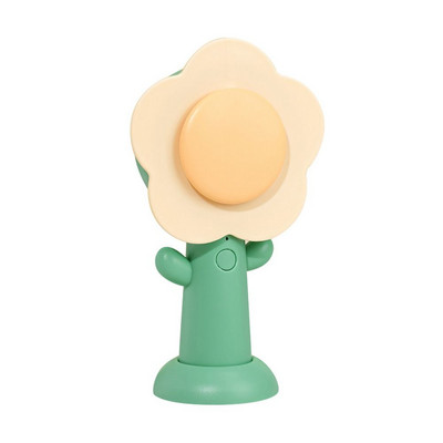 Υψηλής ποιότητας σίγαση φορητός Creative Mini Handheld Fan Desktop Decoration Fans Cartoon Flower Fans Ανεμιστήρας φόρτισης USB