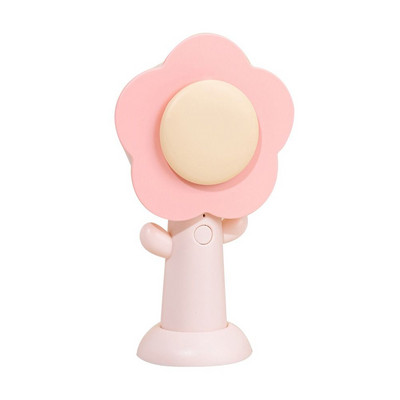 Υψηλής ποιότητας σίγαση φορητός Creative Mini Handheld Fan Desktop Decoration Fans Cartoon Flower Fans Ανεμιστήρας φόρτισης USB
